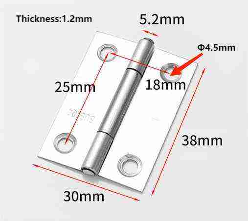 Závěs kloubový Z4   38x30 Nerez